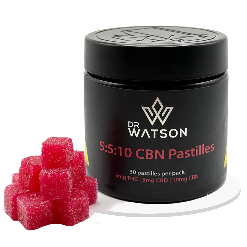 Dr Watson - Strawberries & Cream 5:5:10 - Edibles - 30 Pastilles