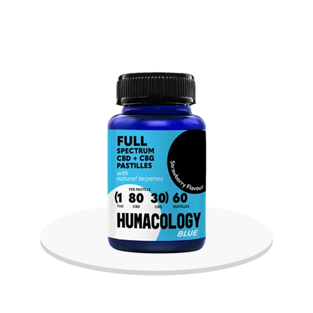 Humacology - THC+CBD+CBG Full Spectrum 'Blue' Pastilles - Edibles 1:80:30
