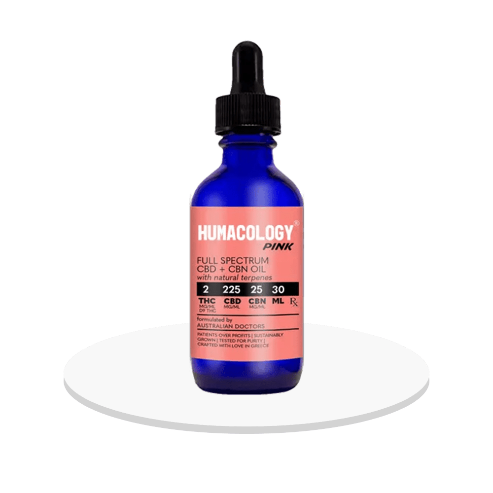 Humacology - CBD+CBN Full Spectrum 'Pink' Oil 2:225mg - 30mL