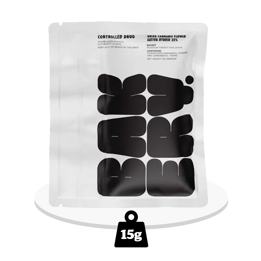Medigrowth - Bakery Rotation Twenty Five Sativa - THC Flower 25% - 15g