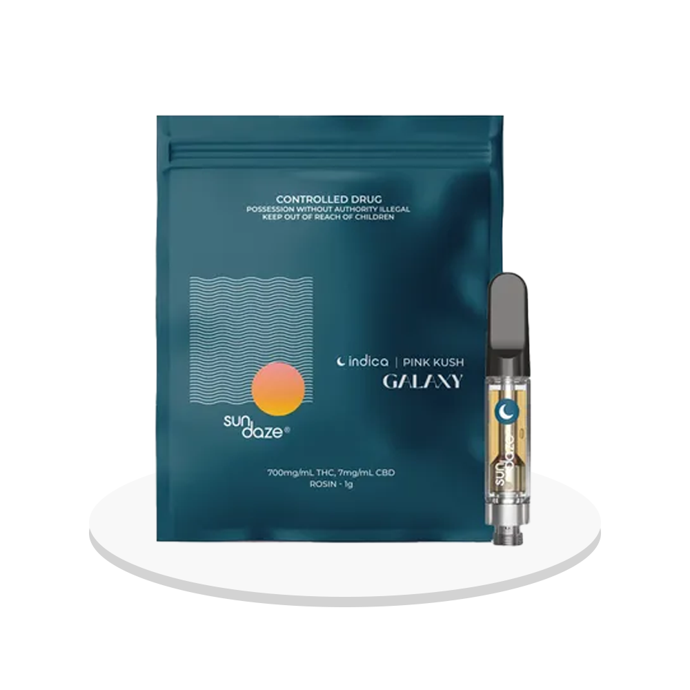 Sundaze - Galaxy Rosin Cart (Pink Kush) - Liquid Vape Cartridge - 1g