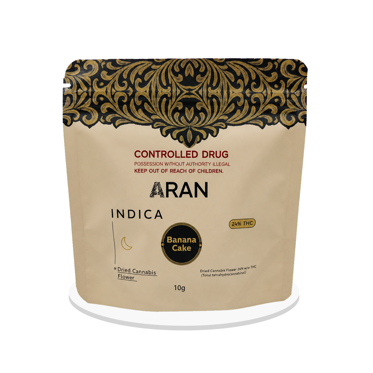 Aran Therapeutics - Banana Cake - THC Flower 24% - 10g