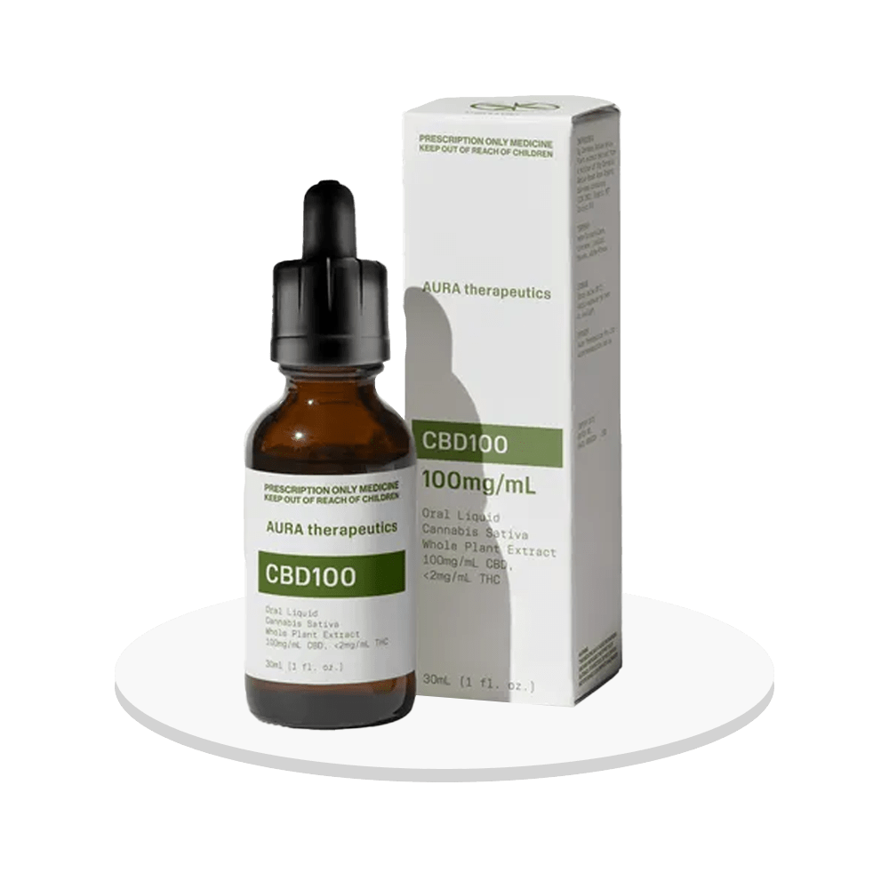 Aura Therapeutics - CBD Oil 100mg - 30mL