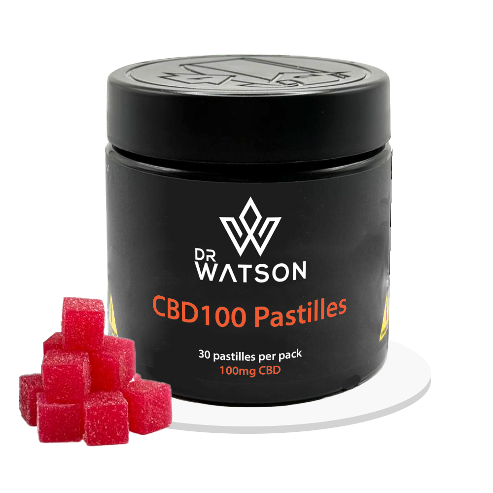 Dr Watson - Strawberry Guava CBD100 - Edibles - 30 Pastilles