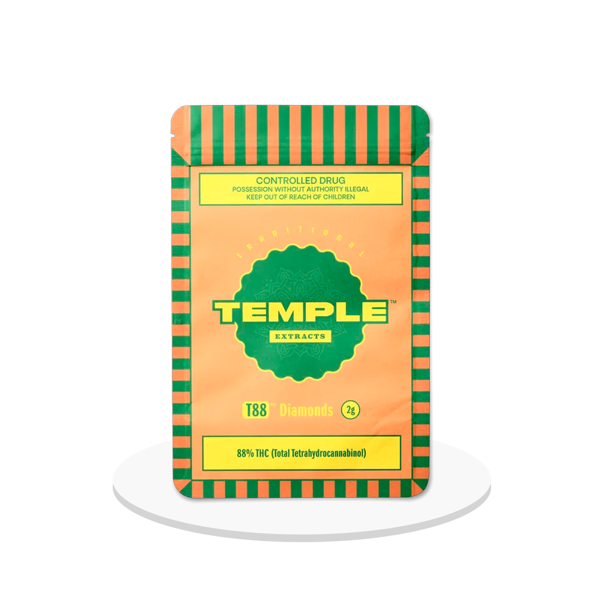Temple - T88 Diamonds - THC Extract 88% - 2g