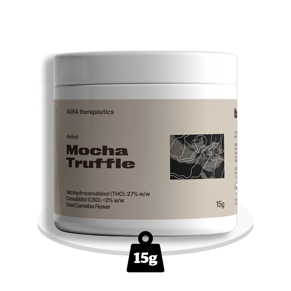 Aura Therapeutics - Mocha Truffle - THC Flower 27% - 15g