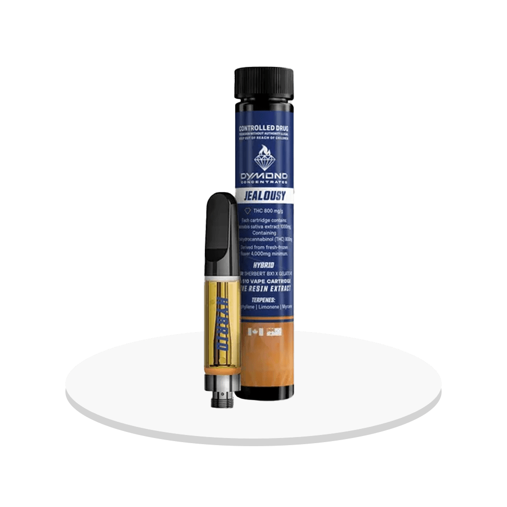 Dymond Concentrates - LR Jealousy THC 800mg - Liquid Vape Cartridge - 1g