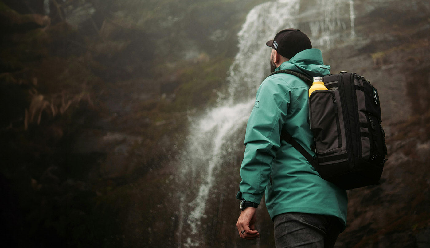 Man hiking for his mental health