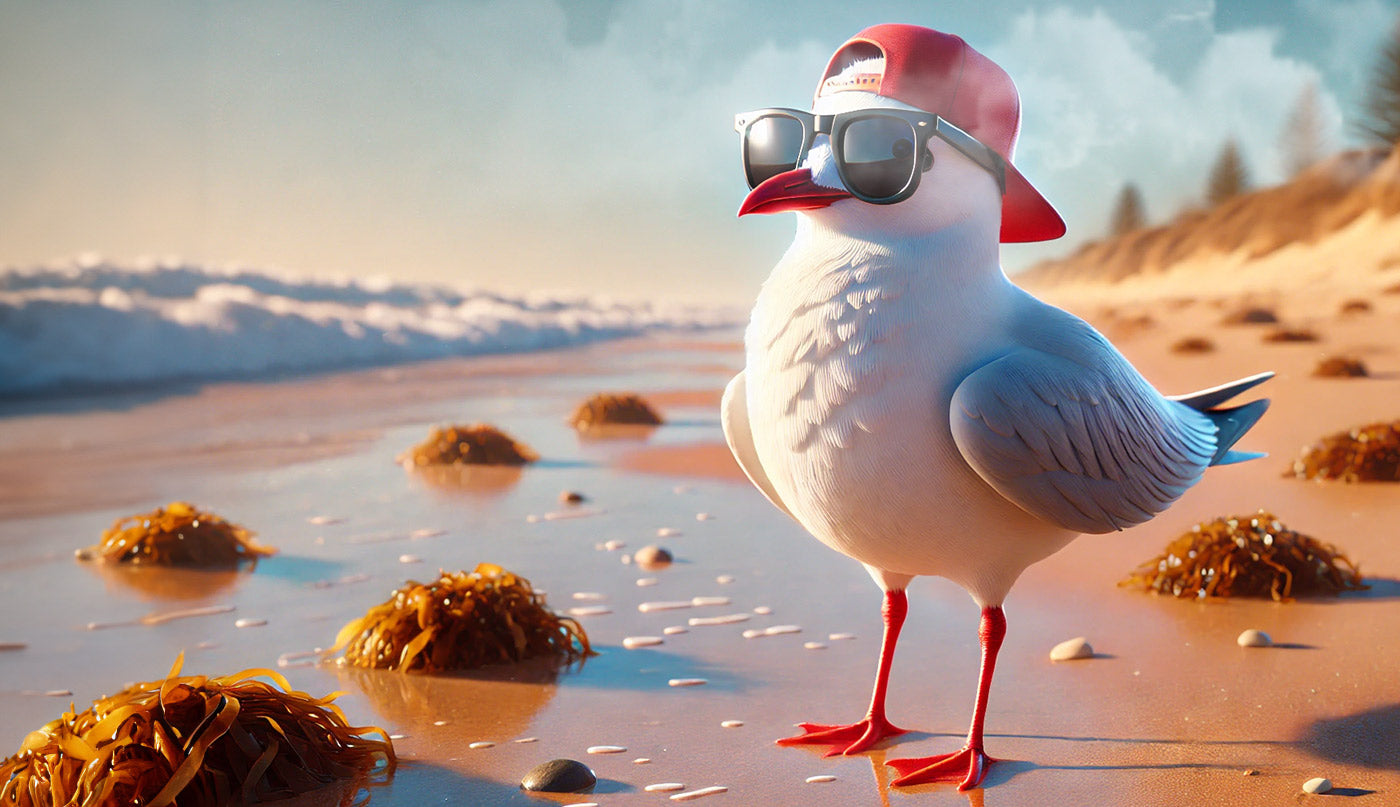 Seagulls enjoying medicinal cannabis