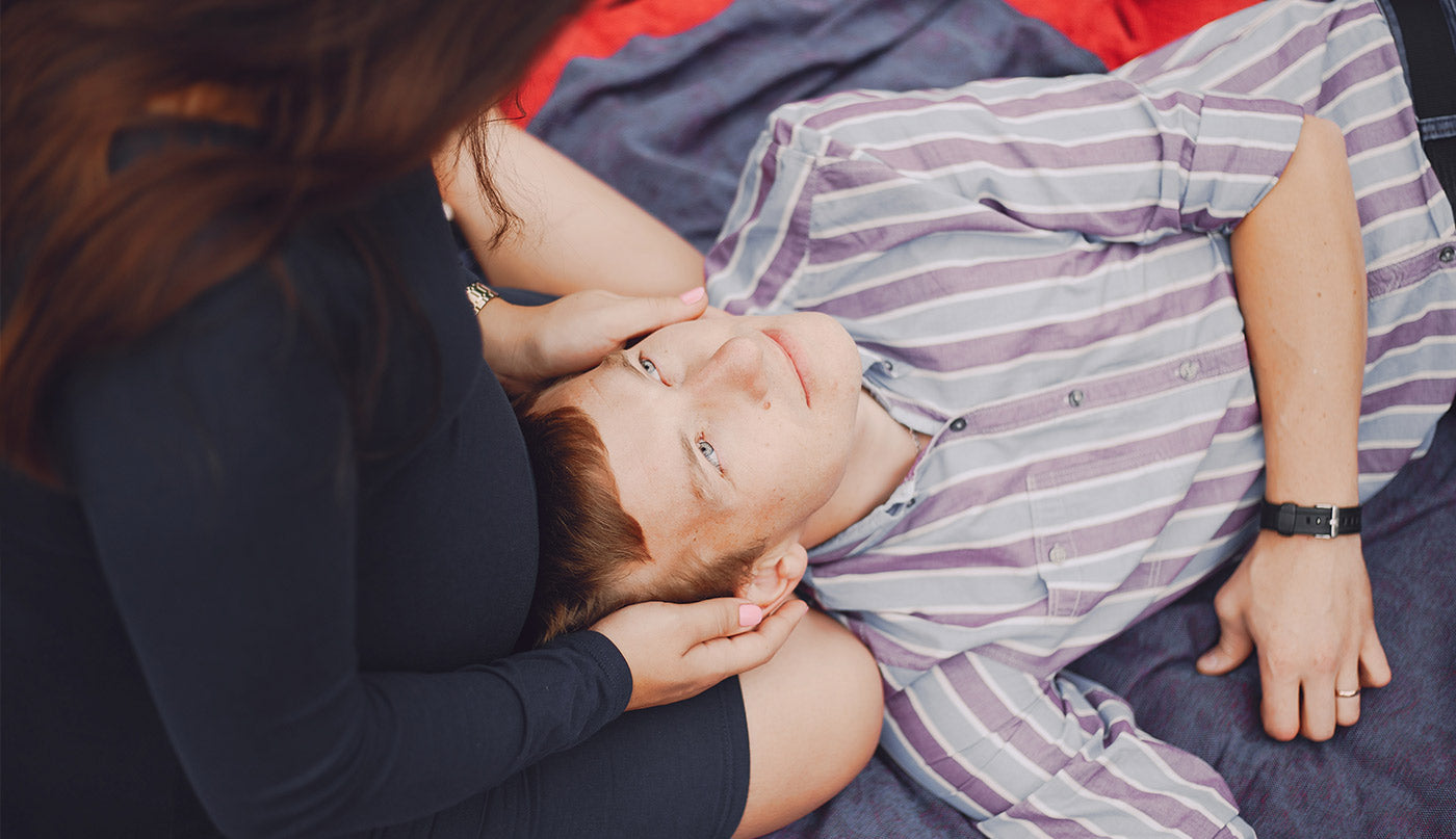 Patient having a epilepsy seizure