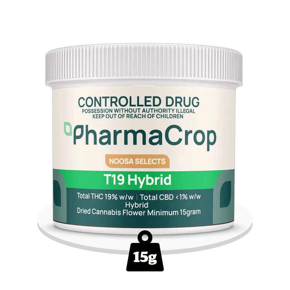 PharmaCrop - Noosa Selects T19 Hybrid - THC Flower 19% - 15g