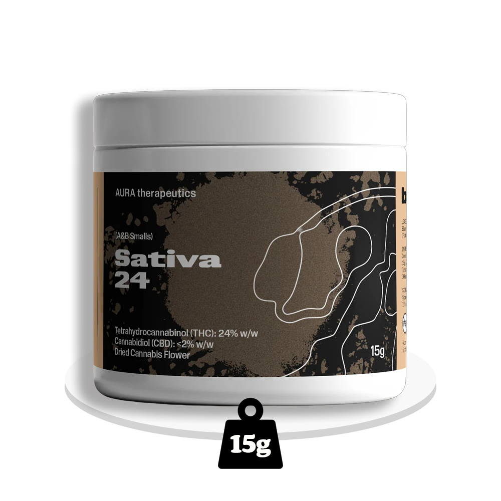 Aura Therapeutics - Sativa 24 - THC Flower 24% - 15g