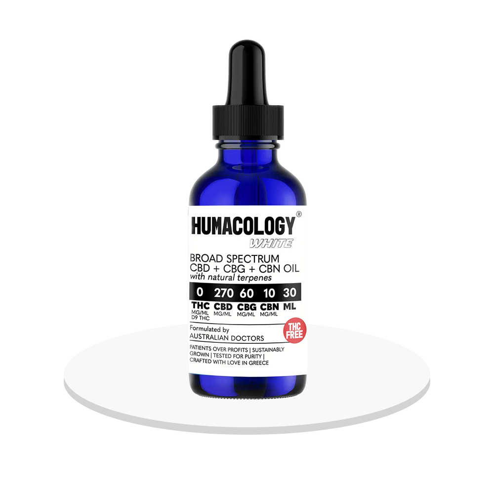Humacology - CBD Broad Spectrum 'White' Oil 270mg - 30mL