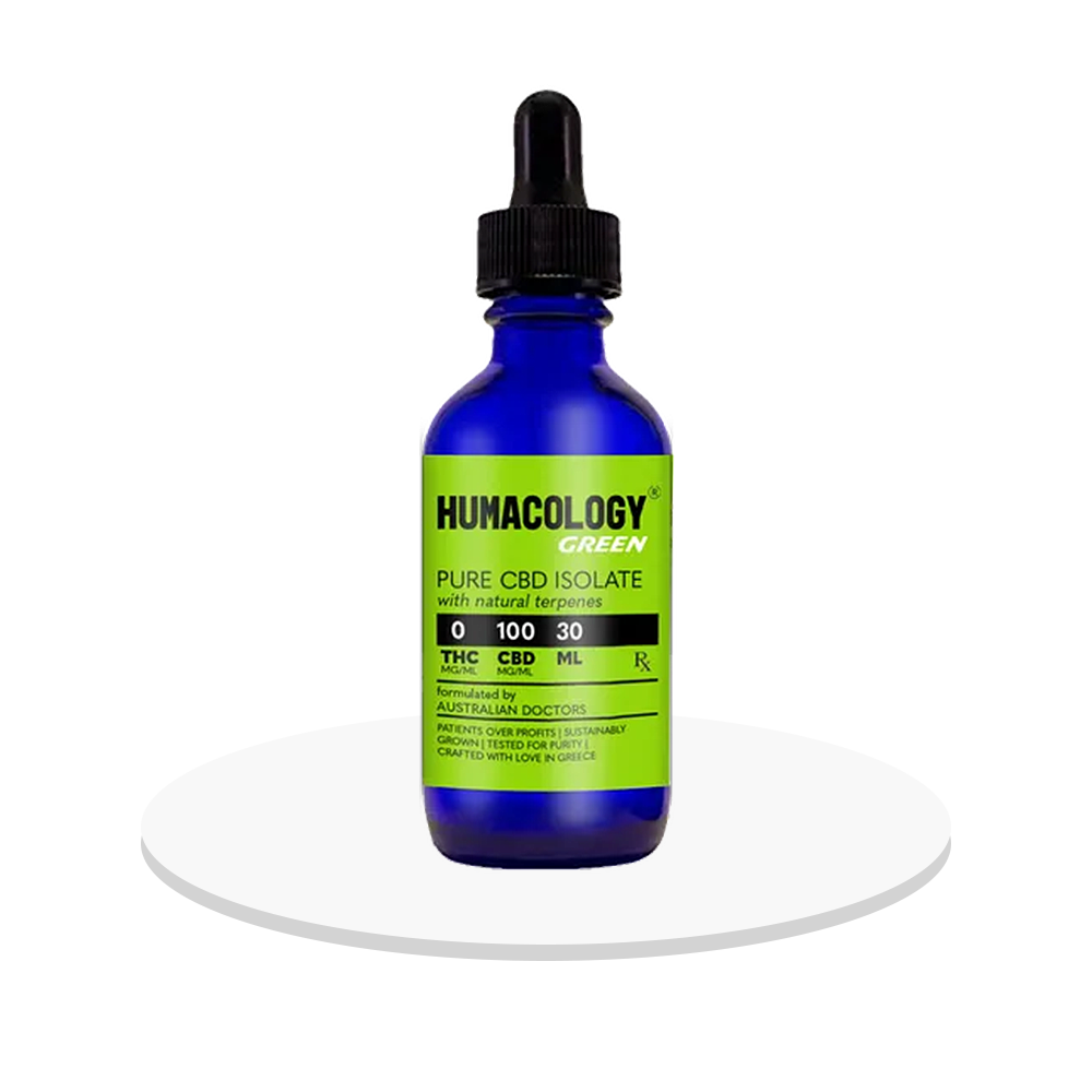 Humacology - CBD Isolate 'Green' Oil 100mg - 30mL