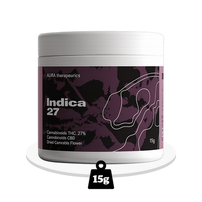 Aura Therapeutics - Kings Tart - Indica THC Flower 27% - 15g