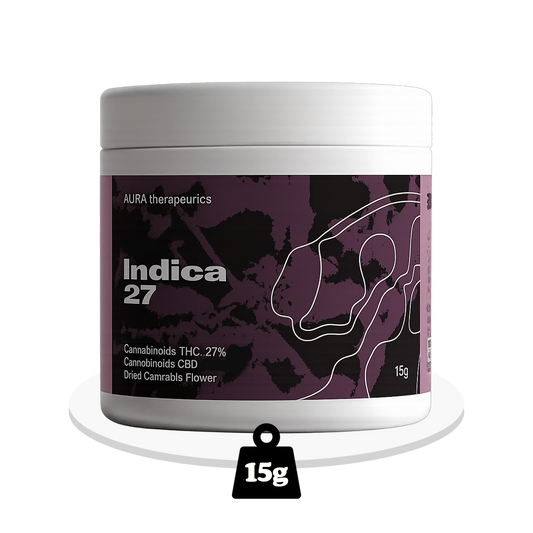 Aura Therapeutics - Kings Tart - Indica THC Flower 27% - 15g