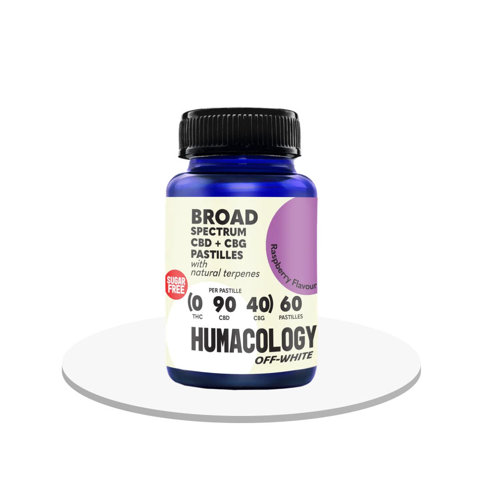 Humacology - CBD + CBG Broad Spectrum 'Off-White' Pastilles - Edibles - 0:90:40