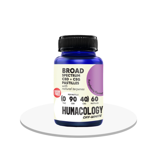 Humacology - CBD + CBG Broad Spectrum 'Off-White' Pastilles - Edibles - 0:90:40