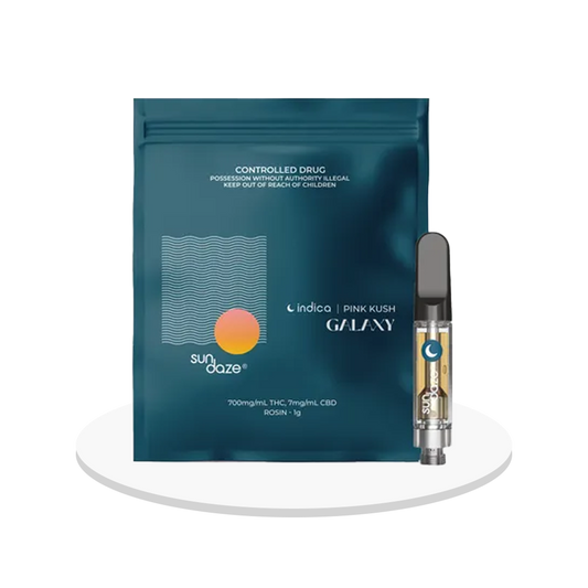 Sundaze - Galaxy Rosin Cart (Pink Kush) - Liquid Vape Cartridge - 1g