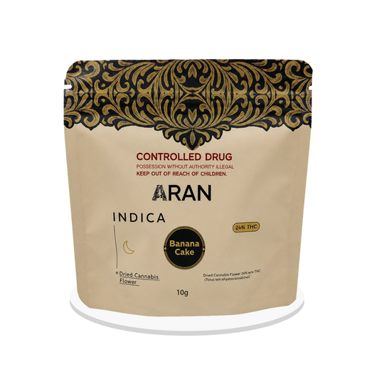 Aran Therapeutics - Banana Cake - THC Flower 24% - 10g