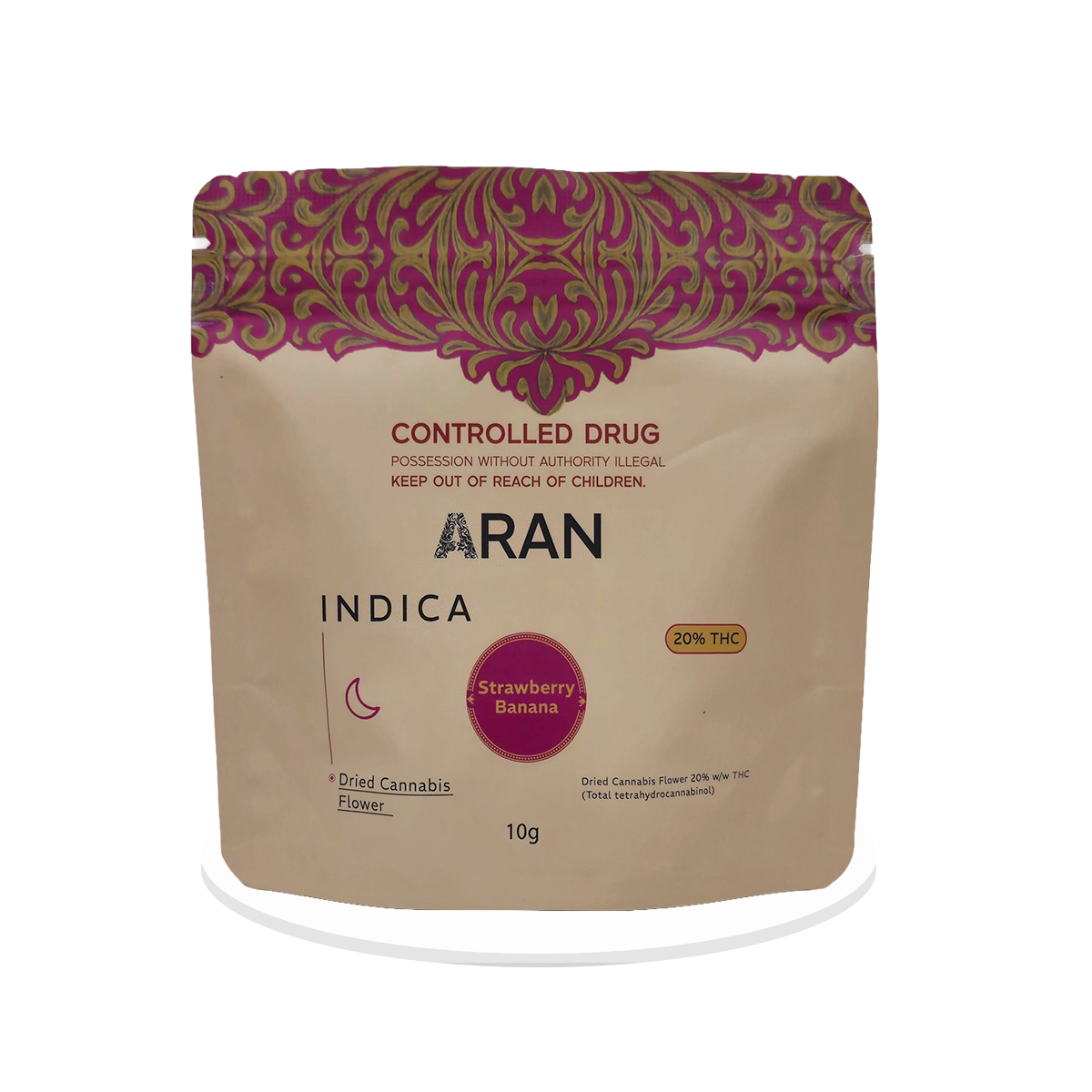 Aran Therapeutics - Strawberry Banana - THC Flower 20% - 10g