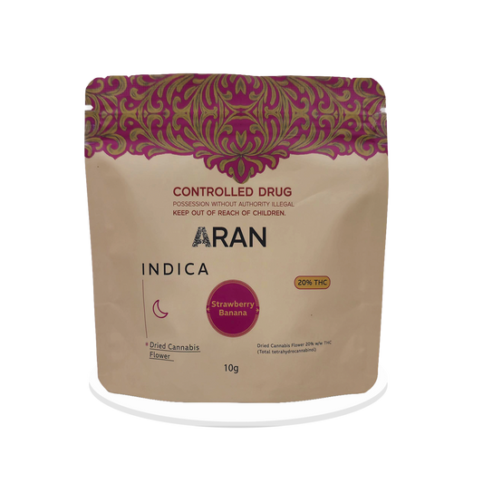 Aran Therapeutics - Strawberry Banana - THC Flower 20% - 10g