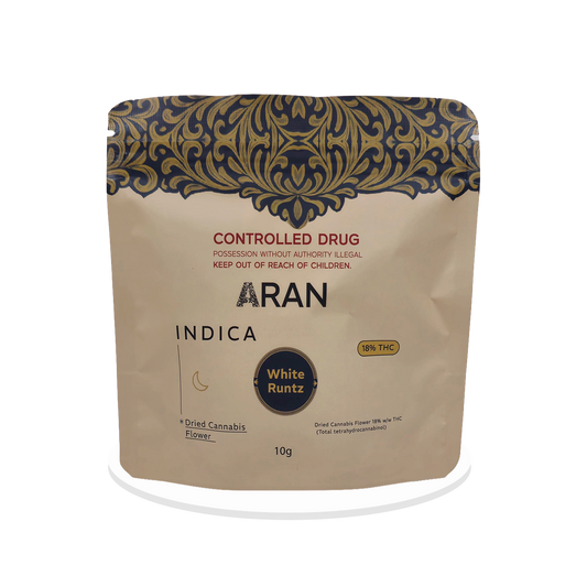 Aran Therapeutics - White Runtz - THC Flower 18% - 10g