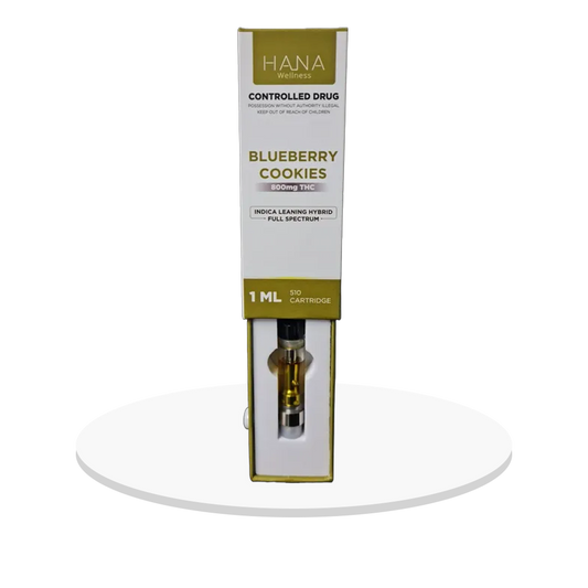 Hana Wellness - Blueberry Cookies (THC 800mg) - Liquid Vape Cartridge - 1g