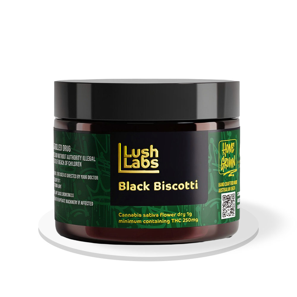 Lush Labs - Black Biscotti - THC Flower 25% - 10g