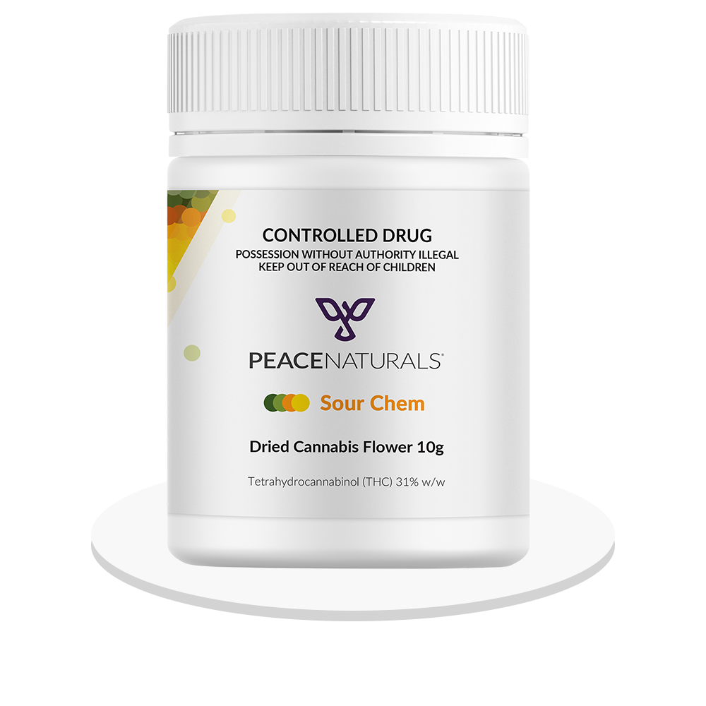 Peace Naturals - Sour Chem - THC Flower 31% - 10g