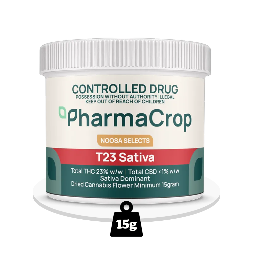 PharmaCrop - Noosa Selects T23 Sativa - THC Flower 23% - 15g