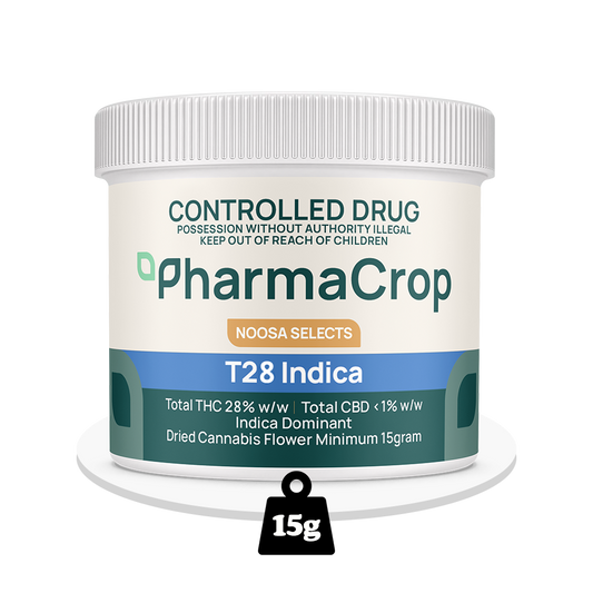 PharmaCrop - Noosa Selects T28 Indica - THC Flower 28% - 15g