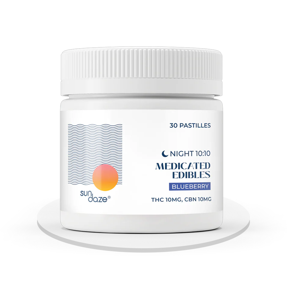 Sundaze - Medicated Night (THC:CBN) - Edibles 10:10 - 30 Pastilles