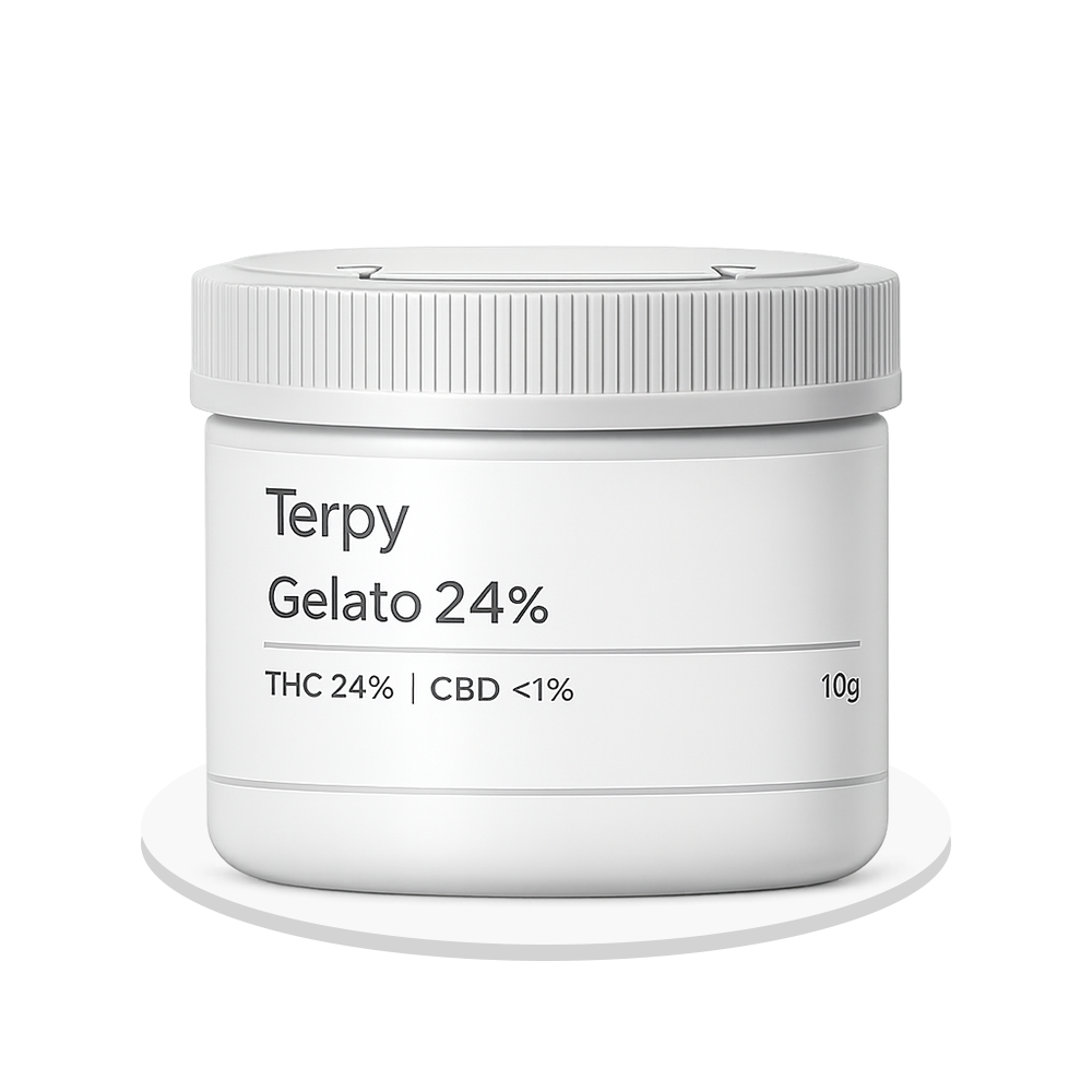 Precision Pharmaceuticals - Terpy Cookies Gelato - THC Flower 24% - 10g