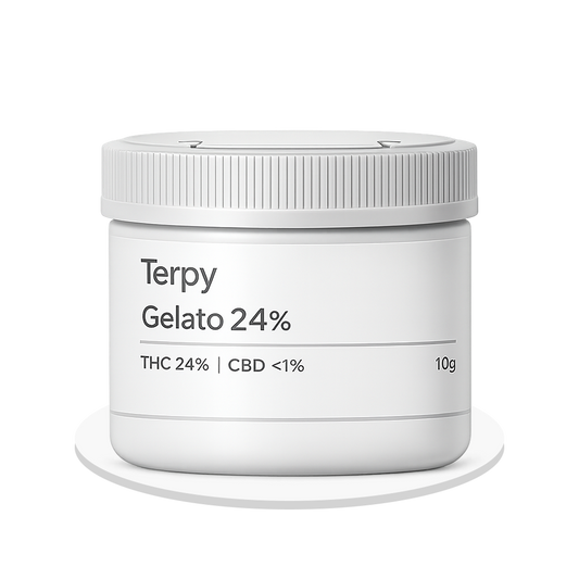 Precision Pharmaceuticals - Terpy Cookies Gelato - THC Flower 24% - 10g